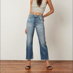 BOYISH Mikey High Rise distressed Ankle Jean